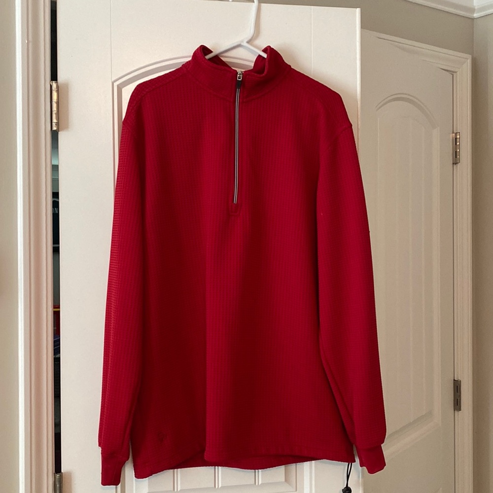 Men’s Large Quarter Zip Straight Down pullover